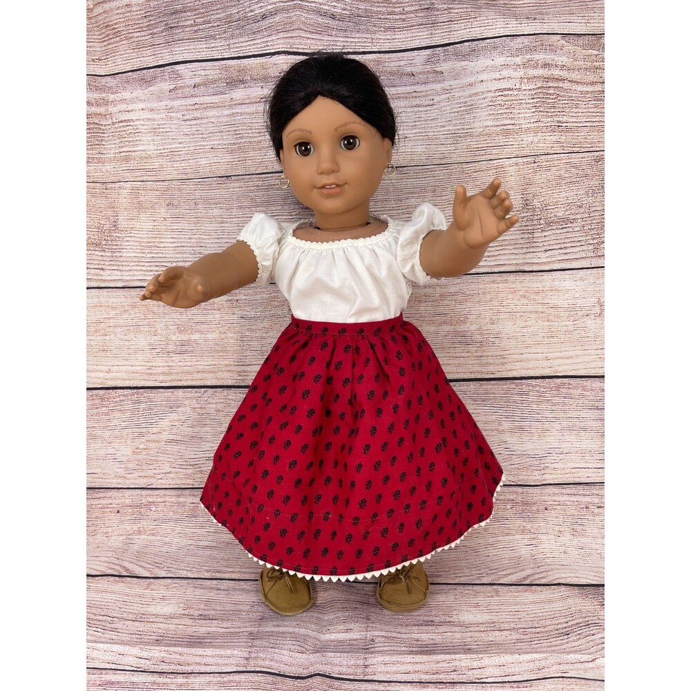 American Girl Josefina Doll Pleasant Company Meet Outfit Moccasins Early Version